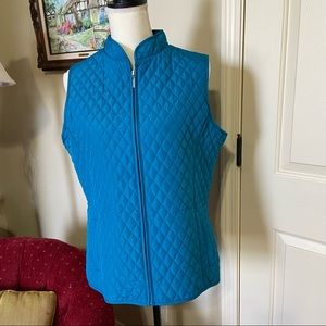 Turquoise Quilted Vest